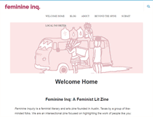 Tablet Screenshot of feminineinquiry.com